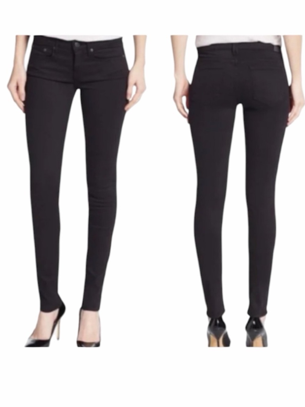 Vince Women's Black Coated Dylan Skinny Ankle Jeans Size‎ 26 NWOT